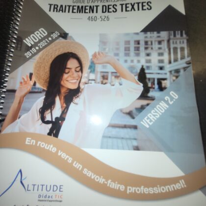 460-526 - Traitement des textes Word 2019-2021 362 version 2.0 (Altitude DidacTic) FAD